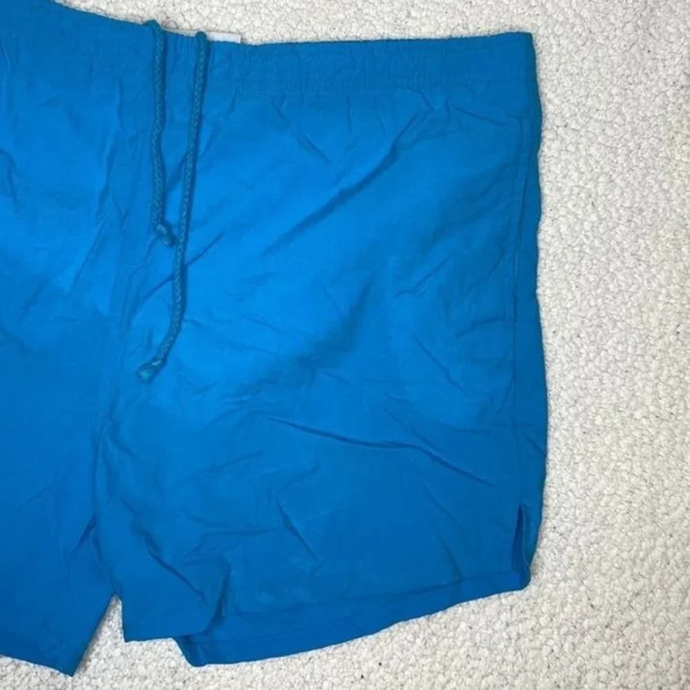 Vintage Ocean Blue Swim Trunks: Size Medium